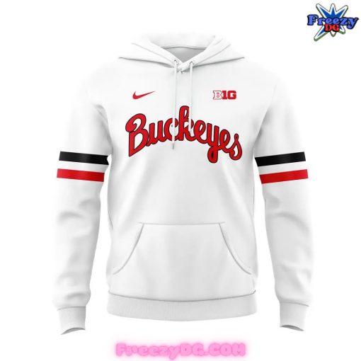 Ohio State Buckeyes Hoops Special White Hoodie