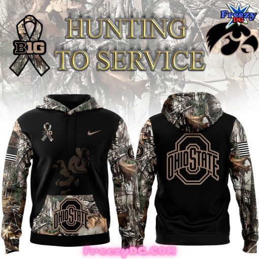 Ohio State Buckeyes Hunting to Service 2024 Camo Hoodie