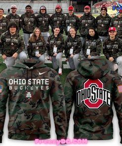 Ohio State Football Salute to Service 2024 Camo Hoodie