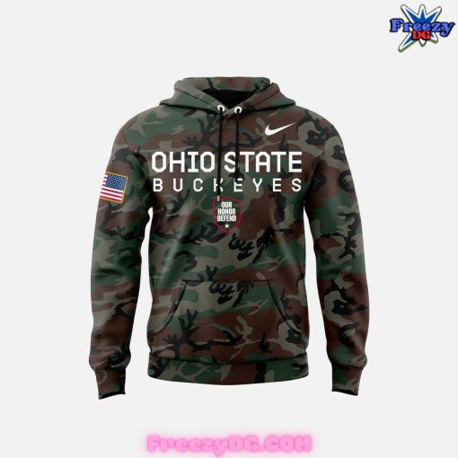 Ohio State Football Salute to Service 2024 Camo Hoodie