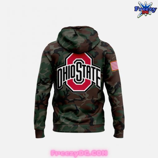 Ohio State Football Salute to Service 2024 Camo Hoodie