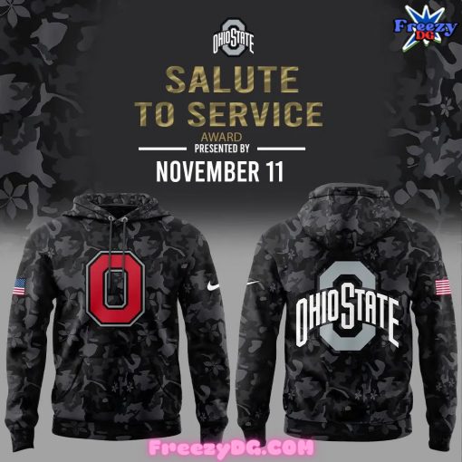 Ohio State The Wild Salute to Service Special Black Hoodie