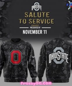 Ohio State The Wild Salute to Service Special Black Sweatshirt