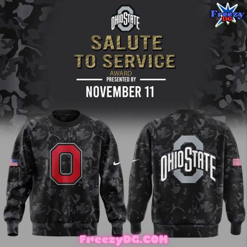 Ohio State The Wild Salute to Service Special Black Sweatshirt