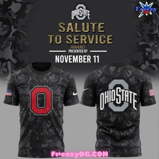 Ohio State The Wild Salute to Service Special Black T-Shirt