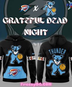 Oklahoma City Thunder x Grateful Dead Night Special Black Hoodie