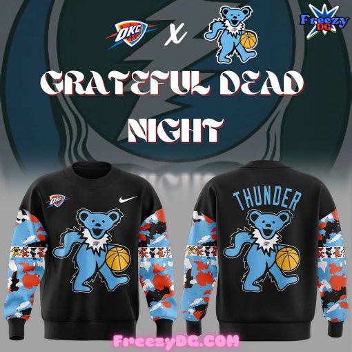 Oklahoma City Thunder x Grateful Dead Night Special Black Sweatshirt