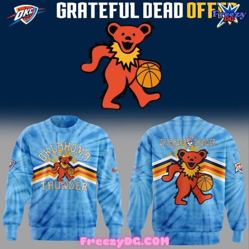 Oklahoma City Thunder x Grateful Dead Night Special Blue Sweatshirt