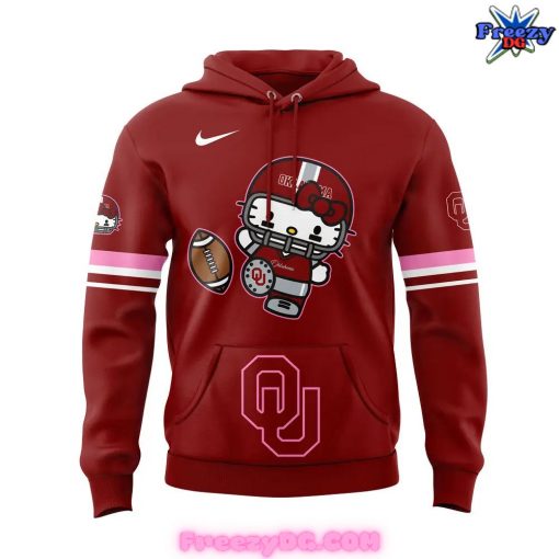 Oklahoma Sooners Hello Kitty Red Hoodie