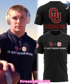 Oklahoma Sooners It Just Means More 2024 Black T-Shirt