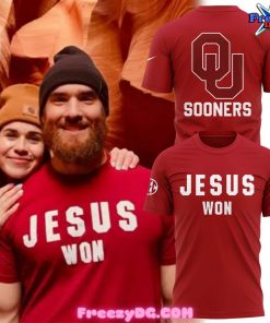 Oklahoma Sooners Jesus Won Special Red T-Shirt