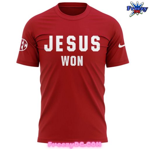 Oklahoma Sooners Jesus Won Special Red T-Shirt