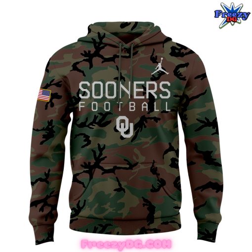 Oklahoma Sooners Military Appreciation 2024 Camo Hoodie