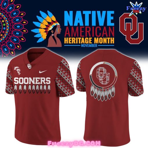 Oklahoma Sooners Native American Heritage Month Special Football Jersey