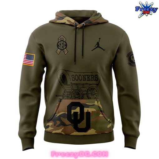 Oklahoma Sooners Salute to Service 2024 Camo Hoodie