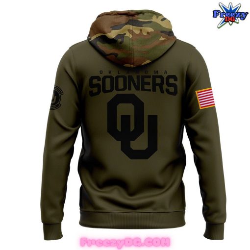 Oklahoma Sooners Salute to Service 2024 Camo Hoodie