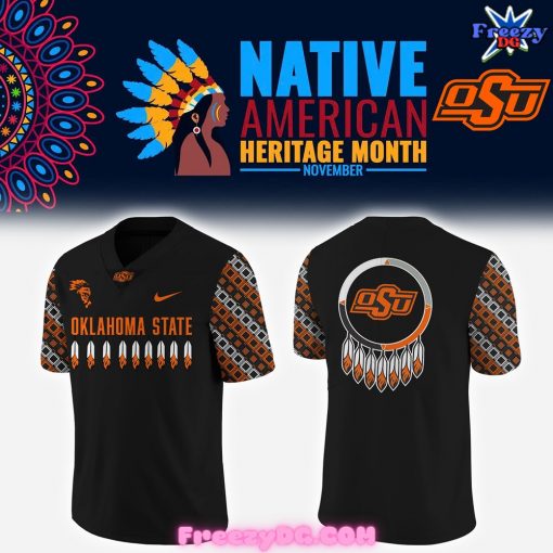 Oklahoma State Cowboys Native American Heritage Month Football Jersey