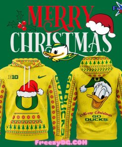 Oregon Ducks Merry Christmas 2024 Hoodie