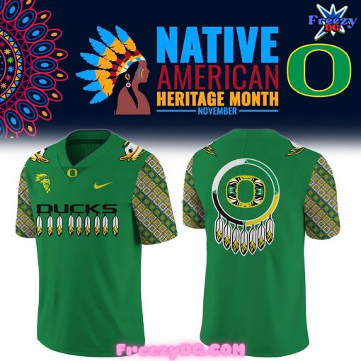 Oregon Ducks Native American Heritage Month Special Football Jersey