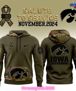 Iowa Hawkeyes Salute to Service Special Edition Camo Hoodie