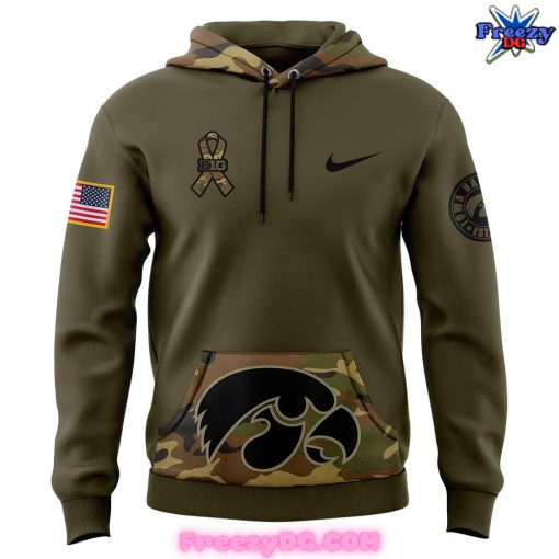 Iowa Hawkeyes Salute to Service Special Edition Camo Hoodie