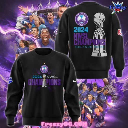 Orlando Pride NWSL Champions 2024 Black Sweatshirt