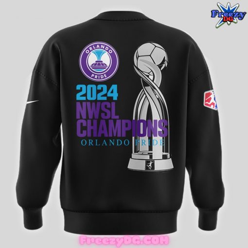 Orlando Pride NWSL Champions 2024 Black Sweatshirt