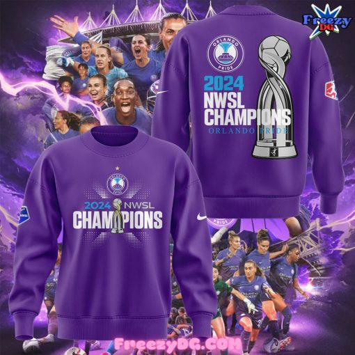 Orlando Pride NWSL Champions 2024 Purple Sweatshirt