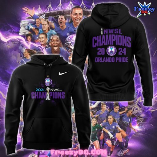 Orlando Pride NWSL Champions 2024 Special Black Hoodie