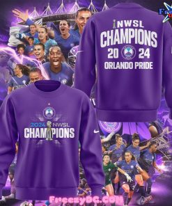 Orlando Pride NWSL Champions 2024 Special Purple Sweatshirt