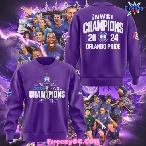 Orlando Pride NWSL Champions 2024 Special Purple Sweatshirt