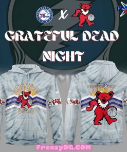 Philadelphia 76ers Grateful Dead Night 2024 Hoodie