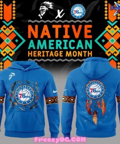 Philadelphia 76ers Native American Heritage Month 2024 Hoodie