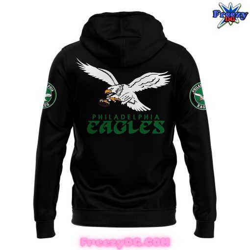 Philadelphia Eagles Chill Guy 2024 Black Hoodie