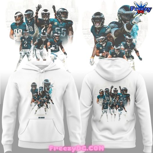 Philadelphia Eagles Go Birds Special White Hoodie