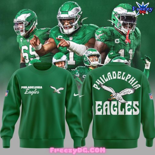 Philadelphia Eagles Kelly Green Special 2024 Sweatshirt