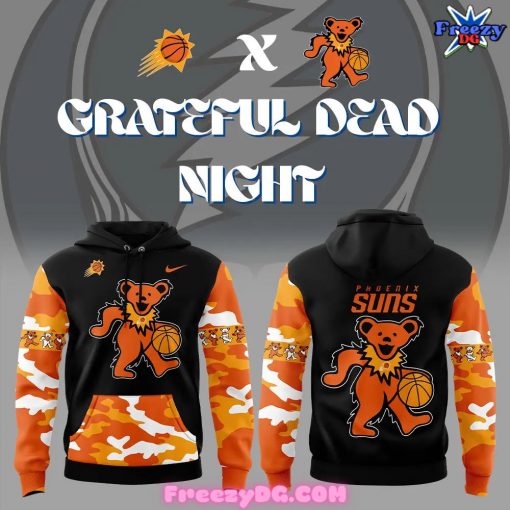 Phoenix Suns Grateful Dead Night 2024 Camo Hoodie