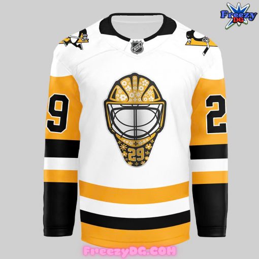 Pittsburgh Penguins Marc-Andre Fleury White Hockey Jersey