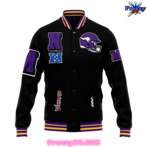 Pro Standard Black Minnesota Vikings Mash Up Special Varsity Jacket