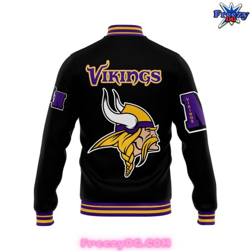 Pro Standard Black Minnesota Vikings Mash Up Special Varsity Jacket