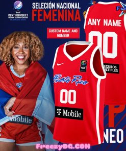 Puerto Rico FIBA CentroBasket Women’s Championship 2024 Red Basketball Jersey