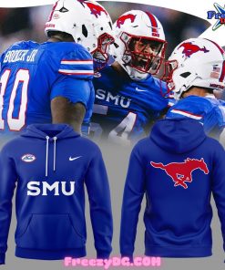 SMU Mustangs Football Special Edition Blue Hoodie