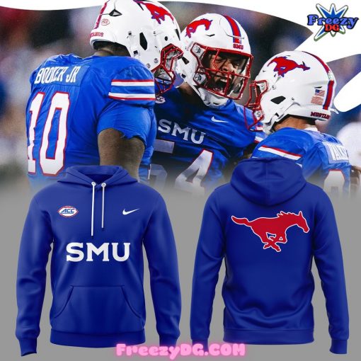 SMU Mustangs Football Special Edition Blue Hoodie