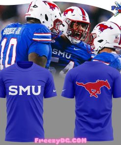 SMU Mustangs Football Special Edition Blue T-Shirt