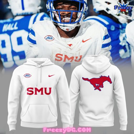 SMU Mustangs Football Special Edition White Hoodie