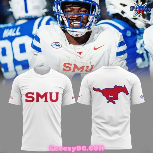 SMU Mustangs Football Special Edition White T-Shirt