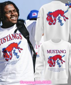 SMU Mustangs Football White Sweatshirt