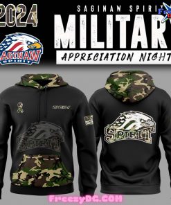 Saginaw Spirit Military Appreciation Special Hoodie 