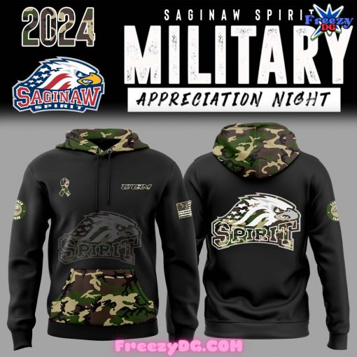 Saginaw Spirit Military Appreciation Special Hoodie 