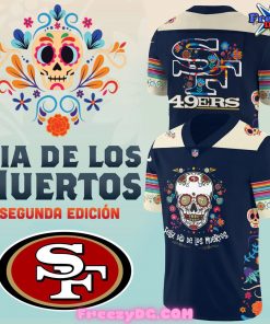 San Francisco 49ers Dia De Los Muertos 2024 Football Jersey